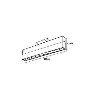 25 Watt Lensli Ray Armatür 25w 3000 Kelvin