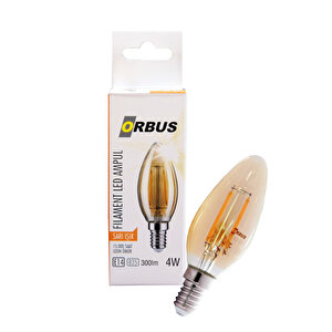 Orbus Filament Amber Ba3 4 Watt E14 Duy (5 ADET)