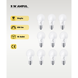 9w Bulb Led Ampul Gün Işığı 10 Adet