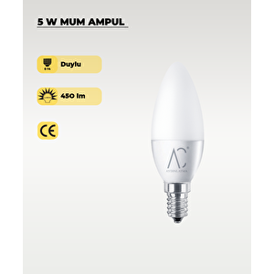 5w Mum Led Ampul Beyaz Işık
