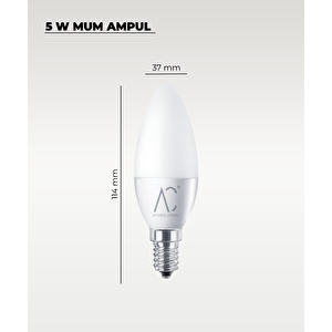 5w Mum Led Ampul Beyaz Işık
