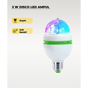 3w Disco Led Ampul 10 Adet