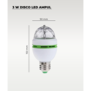 3w Disco Led Ampul 10 Adet