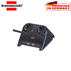 Brennenstuhl 2x Usb 2.0 2100a Hızlı Şarj 2'li Masaüstü Priz