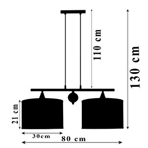 Lambent Line Crystal Plafonyer Kumaş Avize