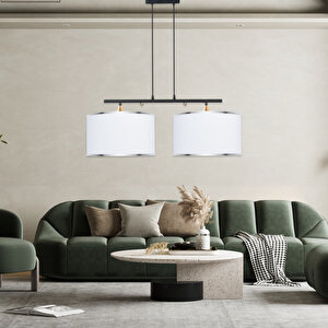 Lambent Line Mega Plafonyer Kumaş Avize