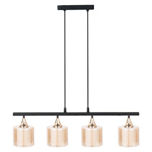 Lambent Line Maxi̇ Plafonyer Çift Katmanlı Cam (beyaz-gold) Avize
