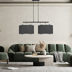 Lambent Line Mega Plafonyer Kumaş Avize