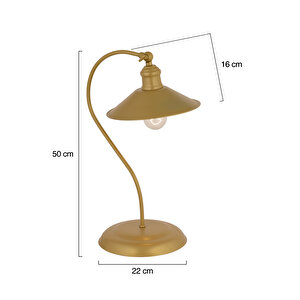 İklim Gold Retro Tasarım Modern Çalışma Masası Lambası