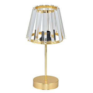 Evlight Konik Kristal Cam Tekli Modern Klasik Abajur