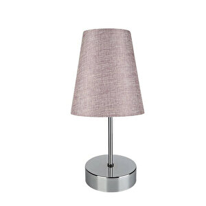 Evlight Yatak Odası 3 Lü Aydınlatma Seti Krom Ayak / Gül Kurusu Şapka