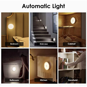 Modern Hareket Sensörlü Usb Şarjlı Slim Ledli Gece Lambası Spot Gün Işığı