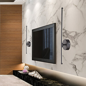 Carina Siyah 25 Watt Modern Tasarım Banyo Koridor Ledli Salon Aplik