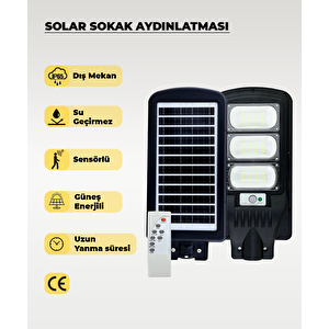 150w Solar Sokak Aydınlatması Beyaz Işık