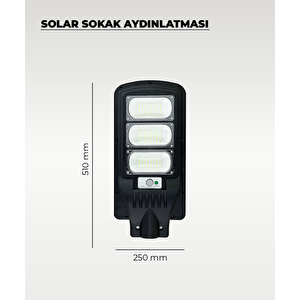 150w Solar Sokak Aydınlatması Beyaz Işık