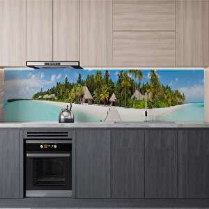 Mutfak Tezgah Arası Folyo Fayans Kaplama Folyosu Maldivler 60x100 cm