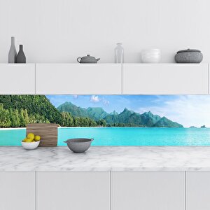 Mutfak Tezgah Arası Folyo Fayans Kaplama Folyosu Tayland Ada 60x500 cm