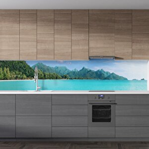 Mutfak Tezgah Arası Folyo Fayans Kaplama Folyosu Tayland Ada 60x500 cm