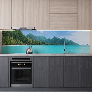 Mutfak Tezgah Arası Folyo Fayans Kaplama Folyosu Tayland Ada 60x500 cm