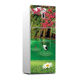 Buzdolabı Sticker Kaplama Dolap Kaplama Etiketi Göl Papatya