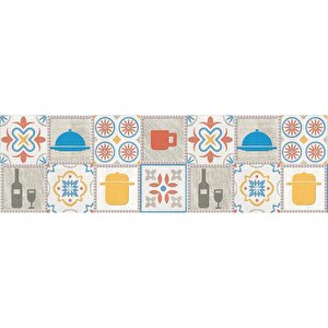 Mutfak Tezgah Arası Folyo Fayans Kaplama Folyosu Mutfak Renkli Desen 60x300 cm