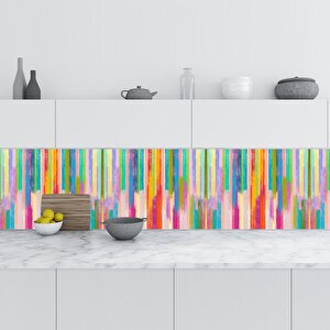 Mutfak Tezgah Arası Folyo Fayans Kaplama Folyosu Renkler 60x300 cm