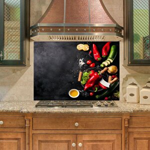 Mutfak Duvar Tezgah Arası Ocak Arkası Sticker Kaplama Vegan Set