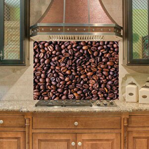Mutfak Duvar Tezgah Arası Ocak Arkası Sticker Kaplama Kahve Çekirdekler