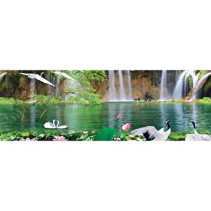 Mutfak Tezgah Arası Folyo Fayans Kaplama Folyosu Şelale 60x300 cm