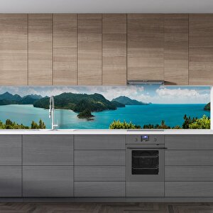 Mutfak Tezgah Arası Folyo Fayans Kaplama Folyosu Avustralya Manzara 60x100 cm