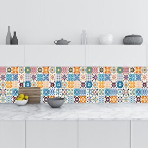 Mutfak Tezgah Arası Folyo Fayans Kaplama Folyosu Fayans Deseni 60x100 cm