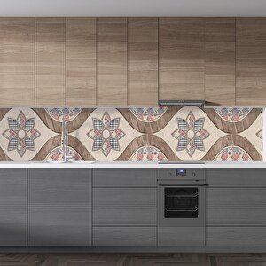 Mutfak Tezgah Arası Folyo Fayans Kaplama Folyosu Rustik Design 60x500 cm