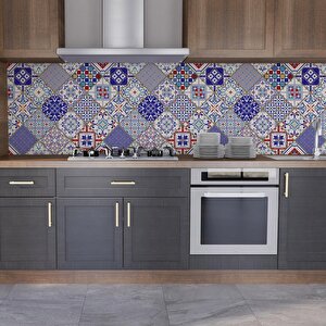 Mutfak Tezgah Arası Folyo Fayans Kaplama Folyosu Seramik Karo 60x200 cm