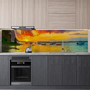 Mutfak Tezgah Arası Folyo Fayans Kaplama Folyosu Mauritius 60x200 cm