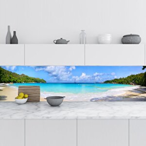 Mutfak Tezgah Arası Folyo Fayans Kaplama Folyosu Seyshelles 60x400 cm 