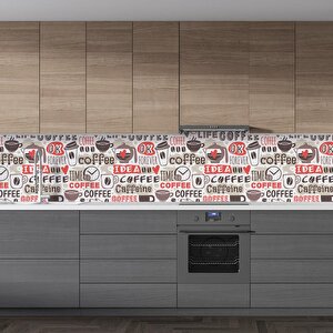 Mutfak Tezgah Arası Folyo Fayans Kaplama Folyosu İdea Coffee 60x200 cm