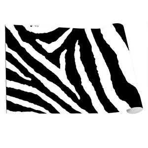 Mutfak Tezgah Arası Folyo Fayans Kaplama Folyosu Zebra Desen