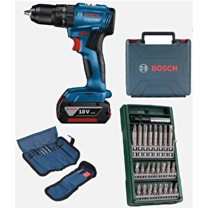 Bosch Gsb 185-li Tek Akülü Kömürsüz Darbeli Matkap Vidalama Şarjlı Matkap + 25 Parça Vidalama Ucu