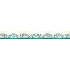 Mutfak Tezgah Arası Folyo Fayans Kaplama Folyosu Vintage Renkli Çiçek 60x400 cm 