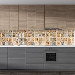 Mutfak Tezgah Arası Folyo Fayans Kaplama Folyosu Seramik Modern Design 60x500 cm