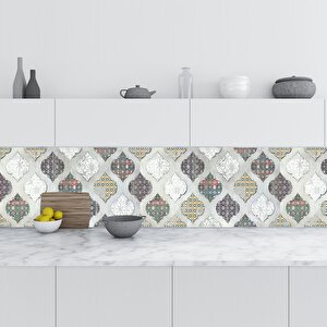 Mutfak Tezgah Arası Folyo Fayans Kaplama Folyosu Renkli Design Seramik 60x100 cm