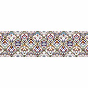Mutfak Tezgah Arası Folyo Fayans Kaplama Folyosu İstanbul Lale Desen 60x300 cm