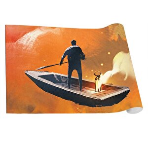 Mutfak Tezgah Arası Folyo Fayans Kaplama Folyosu Uçan Tekne 60x500 cm