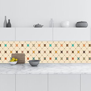 Mutfak Tezgah Arası Folyo Fayans Kaplama Folyosu Majolika Motif 3 60x100 cm