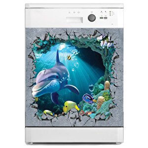 Bulaşık Makinesi Sticker Kaplama Beyaz Eşya Kaplama Duvar Sualtı