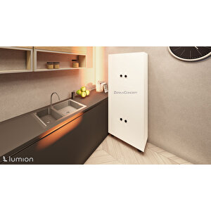 Bern %100 Mdf 6 Raflı Çok Amaçlı Mutfak Banyo Ayakkabılık Dolabı 50 Cm