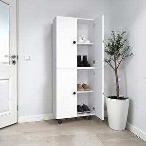 Faro Mdf 4 Raflı Çok Amaçlı Mutfak Banyo Ayakkabılık Dolap 60cm