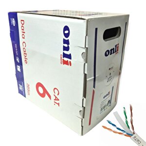 305mt 24awg Utp Cat6 Network Kablosu Gri Yerli Üretim