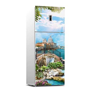 Buzdolabı Sticker Kaplama Dolap Kaplama Etiketi Venedik Kolaj