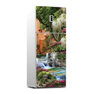 Buzdolabı Sticker Kaplama Dolap Kaplama Etiketi Antik Şelale